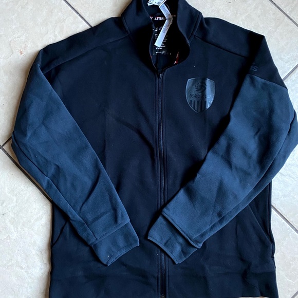 Black Friday sales!!!USA Adidas Volleyball men’s full zip up jacket - Picture 3 of 4